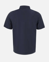 DIKTAT Polo in crepe di cotone BLUE Uomo 