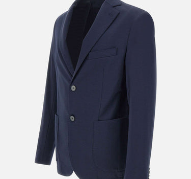 DIKTAT Blazer in cotone BLUE Uomo 