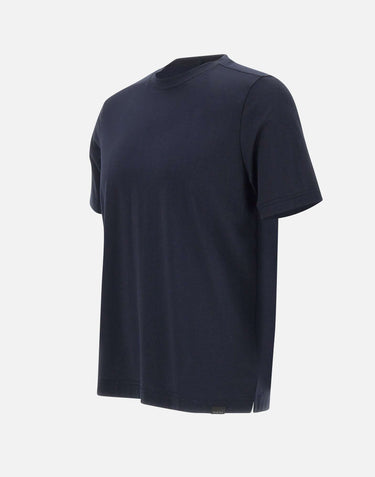 DIKTAT "Cotton nylon tech" t-shirt BLUE Uomo 
