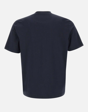 DIKTAT "Cotton nylon tech" t-shirt BLUE Uomo 