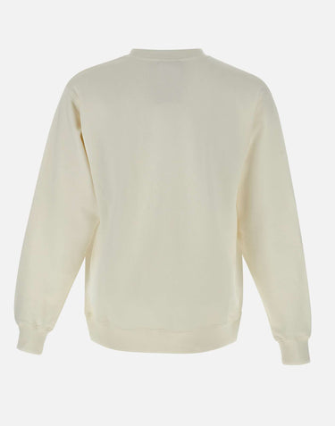 DROLE DE MONSIEUR Felpa "Golfeur" in cotone WHITE Uomo 