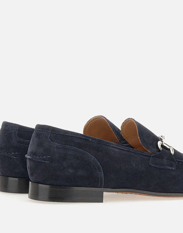 DUCA DEGLI ABRUZZI Mocassini "Vasco" in pelle scamosciata BLUE Uomo 