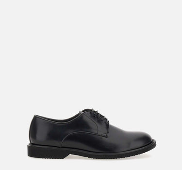 DUCA DEGLI ABRUZZI Stringate "VT03Valent  Windsor" in pelle BLACK Uomo 