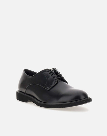 DUCA DEGLI ABRUZZI Stringate "VT03Valent  Windsor" in pelle BLACK Uomo 