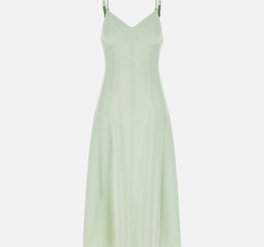 Abito in crêpe leggero con lacci criss-cross AB74852E2 124 ELISABETTA FRANCHI 
