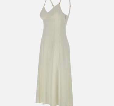 Abito in crêpe leggero con lacci criss-cross AB74852E2 360 ELISABETTA FRANCHI 