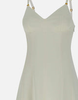 Abito in crêpe leggero con lacci criss-cross AB74852E2 360 ELISABETTA FRANCHI 