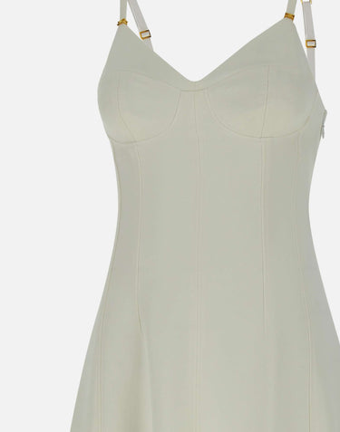Abito in crêpe leggero con lacci criss-cross AB74852E2 360 ELISABETTA FRANCHI 