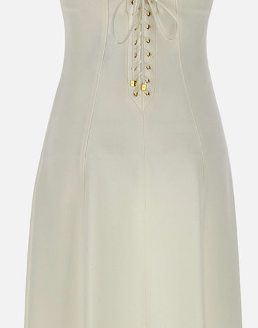 Abito in crêpe leggero con lacci criss-cross AB74852E2 360 ELISABETTA FRANCHI 