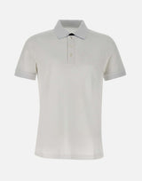Polo in cotone piquet stretch NPMB250135STDW B001 FAY 