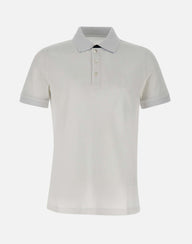 Polo in cotone piquet stretch NPMB250135STDW B001 FAY 