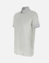 Polo in cotone piquet stretch NPMB250135STDW B001 FAY 