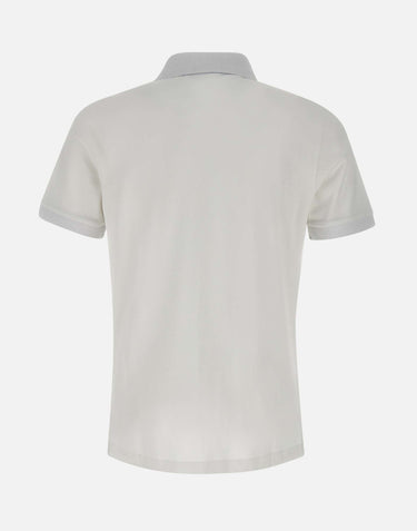 Polo in cotone piquet stretch NPMB250135STDW B001 FAY 