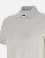 Polo in cotone piquet stretch NPMB250135STDW B001 FAY 