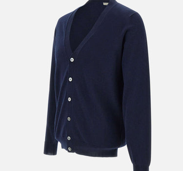 FILIPPO DE LAURENTIIS Cardigan in cotone e cashmere BLUE Uomo 