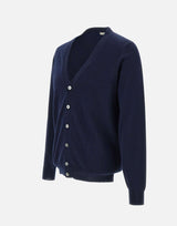 FILIPPO DE LAURENTIIS Cardigan in cotone e cashmere BLUE Uomo 