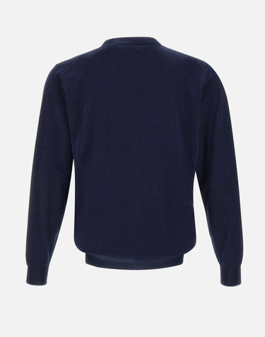 FILIPPO DE LAURENTIIS Cardigan in cotone e cashmere BLUE Uomo 
