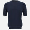 FILIPPO DE LAURENTIIS Maglia in crepe di cotone BLUE Uomo 