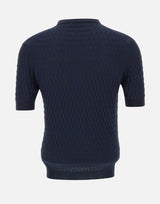 FILIPPO DE LAURENTIIS Maglia in crepe di cotone BLUE Uomo 