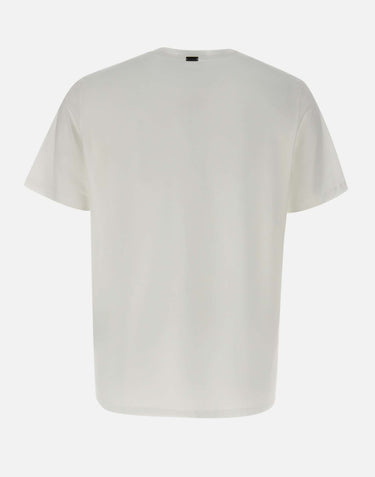 HERNO T-shirt in jersey voile crêpe WHITE Uomo 