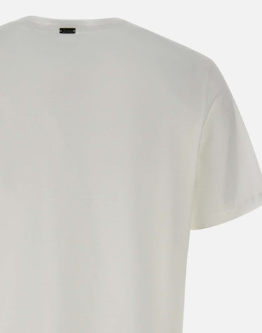 HERNO T-shirt in jersey voile crêpe WHITE Uomo 