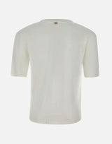 HERNO Maglia in cotone e lyocell WHITE Donna 