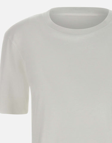 HERNO Maglia in cotone e lyocell WHITE Donna 