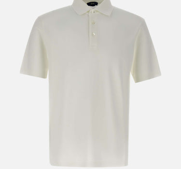 HERNO Polo in piquet di cotone WHITE Uomo 