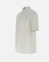 HERNO Polo in piquet di cotone WHITE Uomo 