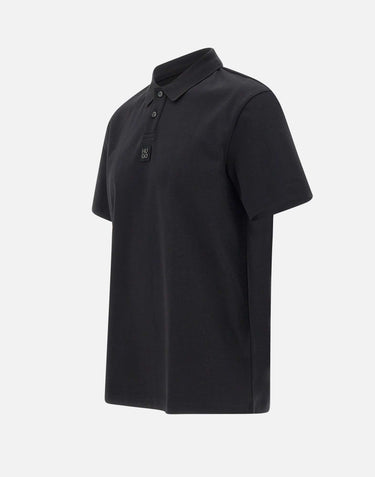 HUGO Polo "Deabono" in cotone BLACK Uomo 
