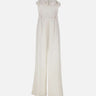 KAOS Jumpsuit in lino e viscosa WHITE Donna 