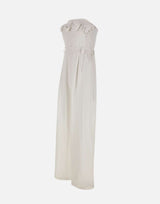 KAOS Jumpsuit in lino e viscosa WHITE Donna 