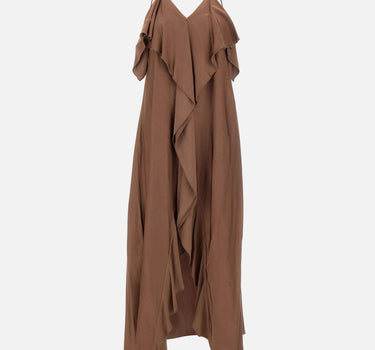 KAOS Abito in crepe BROWN Donna 
