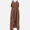 KAOS Abito in crepe BROWN Donna 