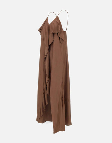 KAOS Abito in crepe BROWN Donna 