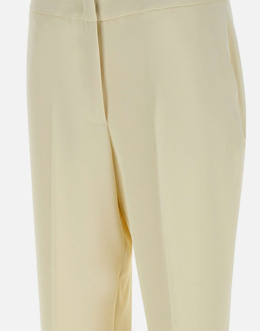 KAOS Pantaloni in crepe WHITE Donna 