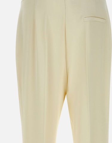 KAOS Pantaloni in crepe WHITE Donna 