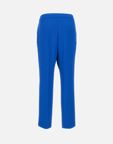 KAOS Pantaloni in crepe BLUE Donna 