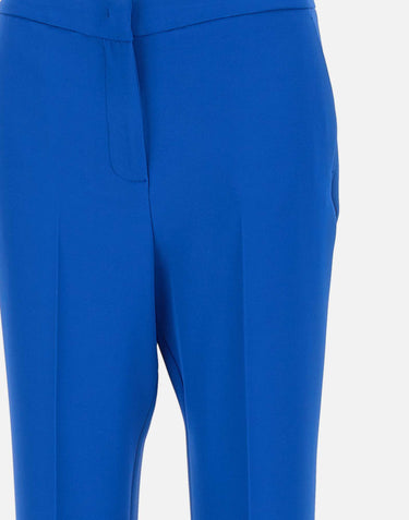 KAOS Pantaloni in crepe BLUE Donna 