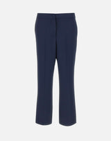 KAOS Pantaloni in crepe BLUE Donna 