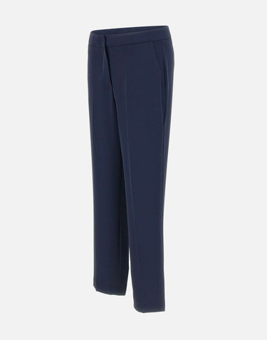KAOS Pantaloni in crepe BLUE Donna 