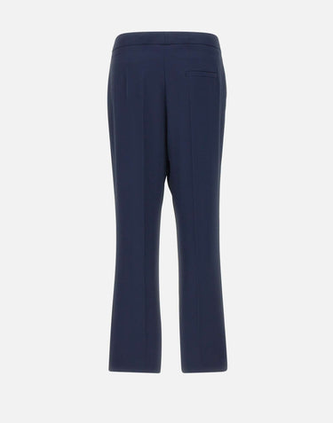 KAOS Pantaloni in crepe BLUE Donna 