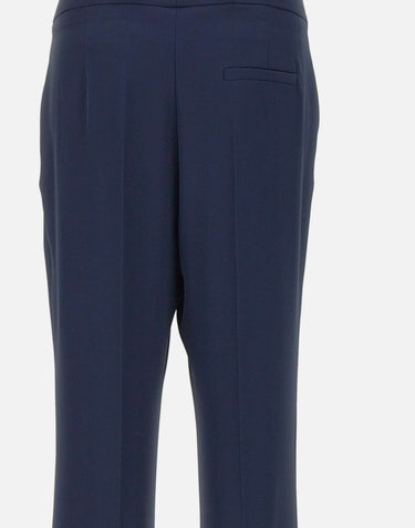KAOS Pantaloni in crepe BLUE Donna 