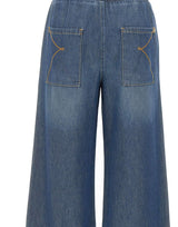 KAOS Jeans palazzo con coulisse BLUE Donna 