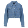 KAOS Giacca di jeans cropped Light Blue Donna 