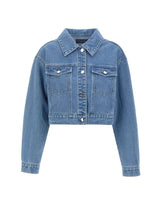 KAOS Giacca di jeans cropped Light Blue Donna 
