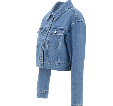 KAOS Giacca di jeans cropped Light Blue Donna 