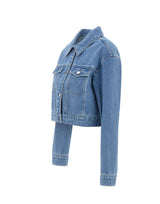 KAOS Giacca di jeans cropped Light Blue Donna 