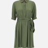 KAOS Abito in satin GREEN Donna 
