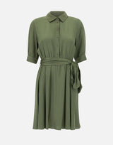KAOS Abito in satin GREEN Donna 